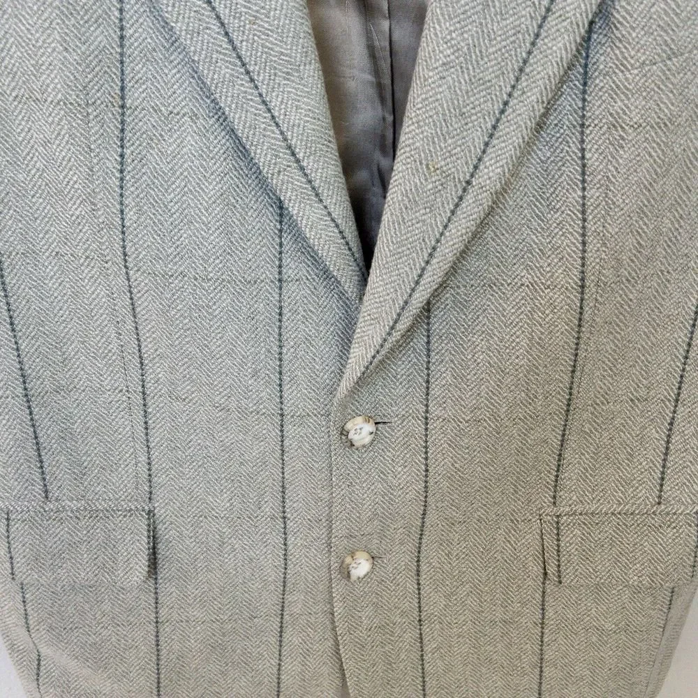 Vintage Hugo Boss‎ Sports Coat 100% Wool Swiss Made Mens 40R